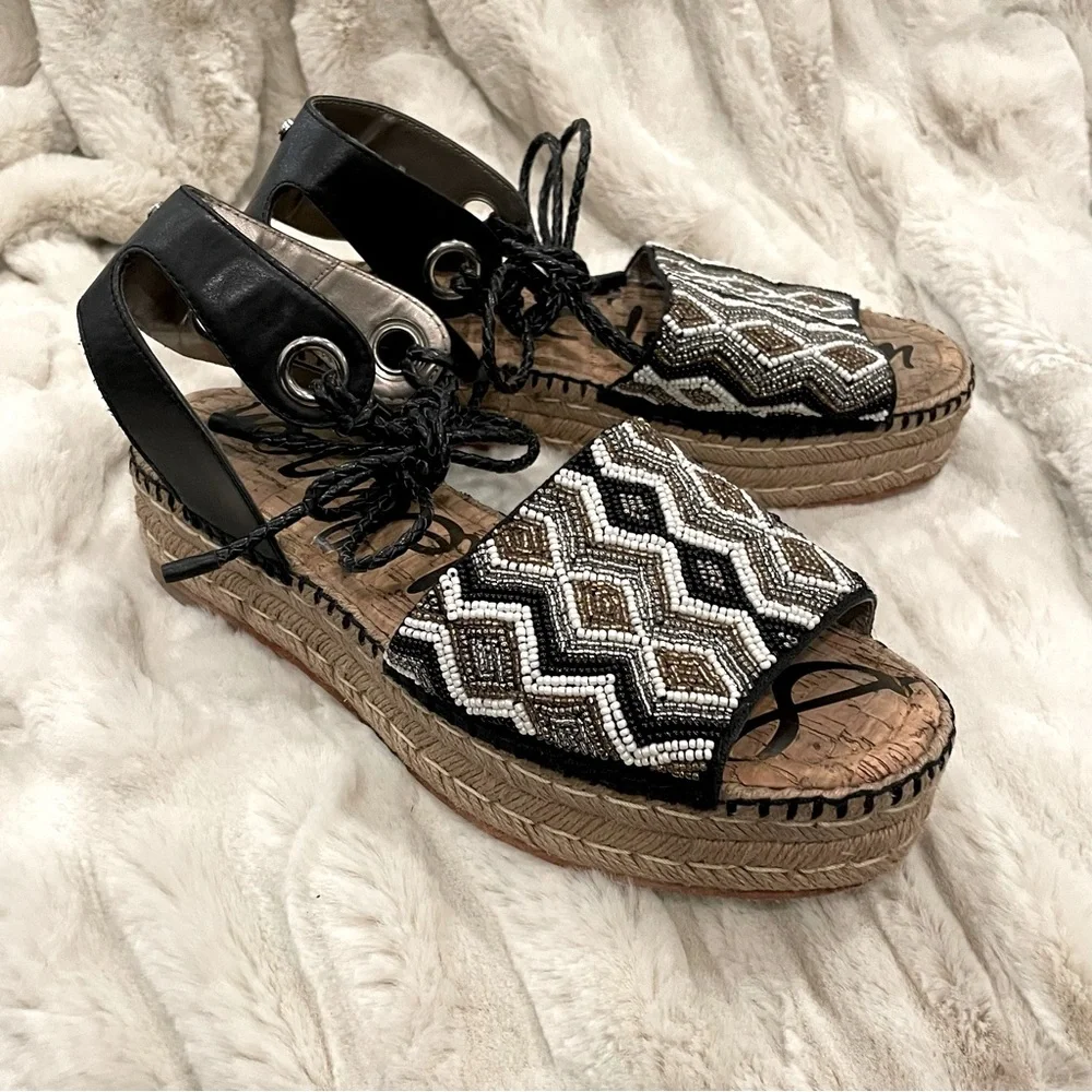 Sam Edelman Women's Neera Espadrille Wedge Sandal Size 9